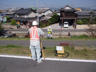 横断測量風景〈写真〉